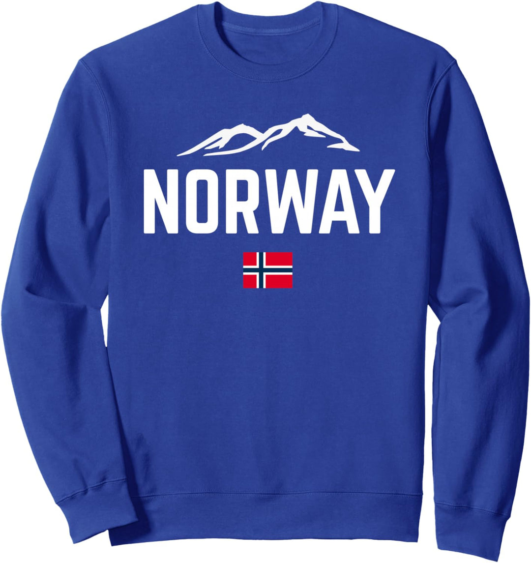 NORWEGEN Berge Flagge Damen Herren Kinder NORWAY Sweatshirt