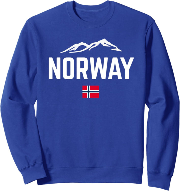 NORWEGEN Berge Flagge Damen Herren Kinder NORWAY Sweatshirt