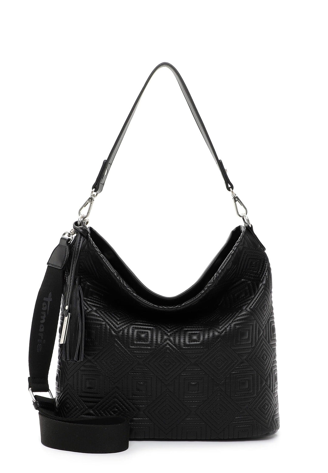 Tamaris Beutel Merle 32723 Damen Handtaschen Ornament Einheitsgrösse Black 100, Einheitsgrösse Black
