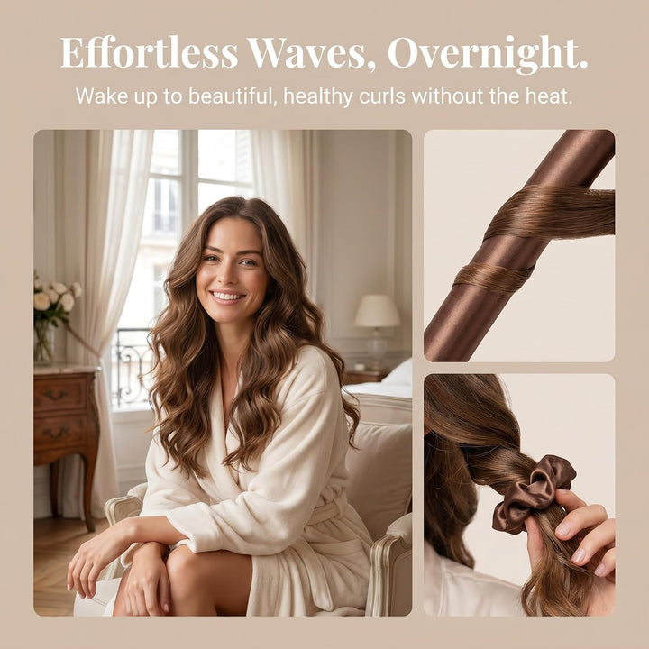 Heatless Curls Locken Ohne Hitze, Overnight Curls Satin Lockenstab, Heatless Curlers Set, Heatless C