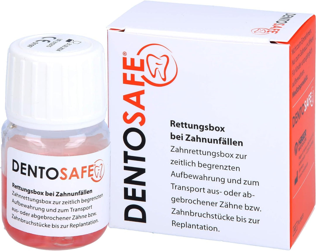 DENTOSAFE Zahnrettungsbox zur Aufbewahrung des Zahnes oder von Zahnbruchstücken - Zahn retten statt