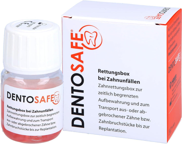DENTOSAFE Zahnrettungsbox zur Aufbewahrung des Zahnes oder von Zahnbruchstücken - Zahn retten statt