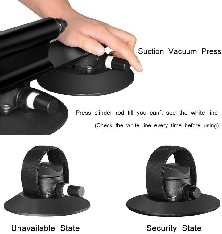 ROCKBROS Fahrradträger mit Saugnäpfe Fahrrad Dachträger Dachgepäckträger Schnellmontage für 3 Fahrrä