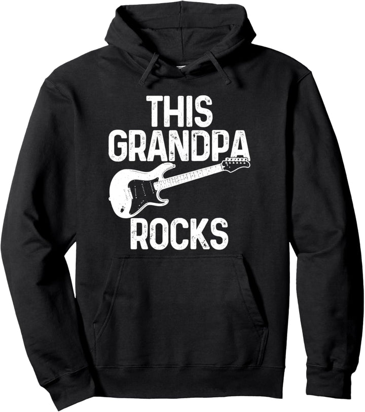 Gitarre This Grandpa Rocks Opa Gitarrist Rock Musik Pullover Hoodie