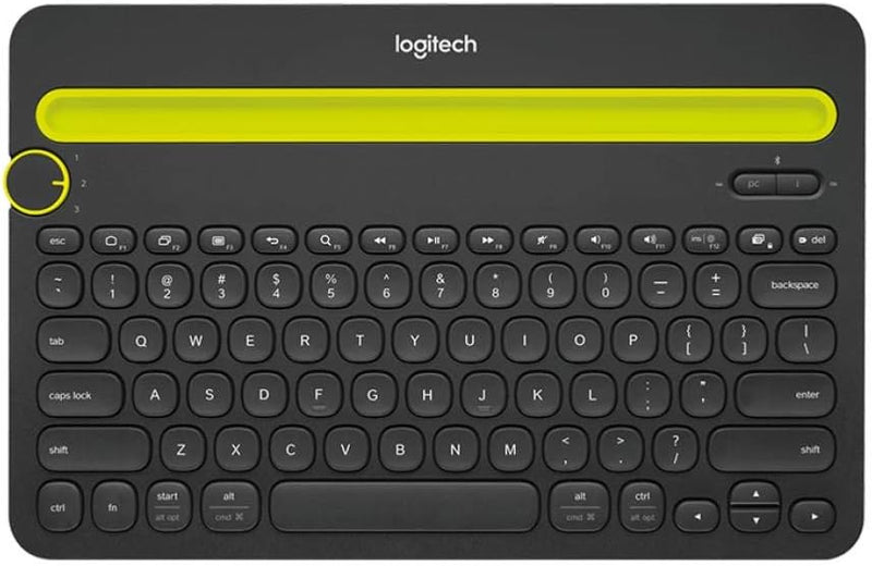 Logitech K480 Kabellose Multi-Device Tastatur für Windows, macOS, iPadOS, Android oder Chrome OS, Bl