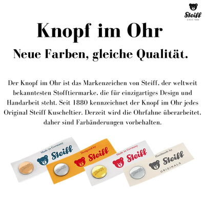 Steiff 070433 35 braun liegend Kuscheltier Rieke Schlenker-Rehkitz, 35 cm, Braun