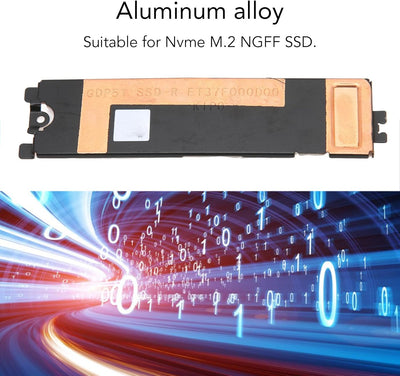 M.2 SSD Kühlkörperabdeckung, Solid State Laufwerkkühlung für XPS 15 9500 9510 9520 Precision5550 556