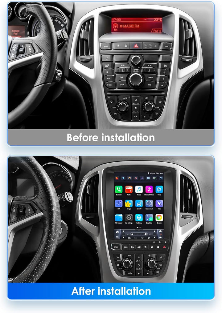 Android 13 Autoradio 9.7 Zoll Touchscreen 8-Kern Für Opel Astra J/Vauxhall Buick Verano 2009-2015 Wi
