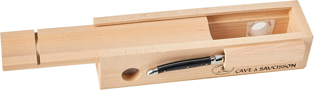 Jean Dubost Laguiole 61311 Wurstbox mit schwarzem Messer