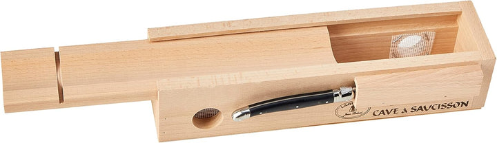 Jean Dubost Laguiole 61311 Wurstbox mit schwarzem Messer