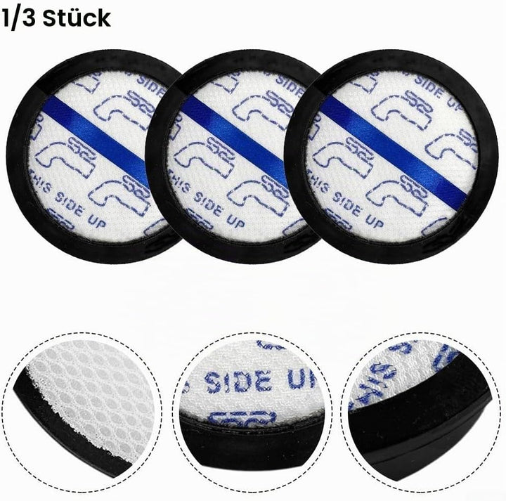 Akku-Staubsaugerfilter für EUREKA, Ersatzteil-Zubehörfilter (3 Stück) 3er-Pack, 3er-Pack