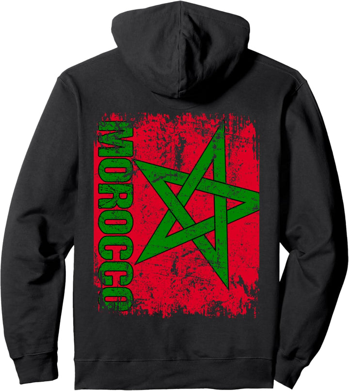 MAROKKO Flagge | Damen Herren Kinder MAROKKO Pullover Hoodie
