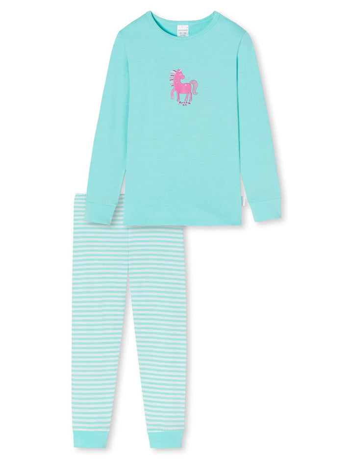 Schiesser Mädchen Schlafanzug Set Pyjama lang - 100% Organic Bio Baumwolle - Grösse 92 bis 140 92 Tü