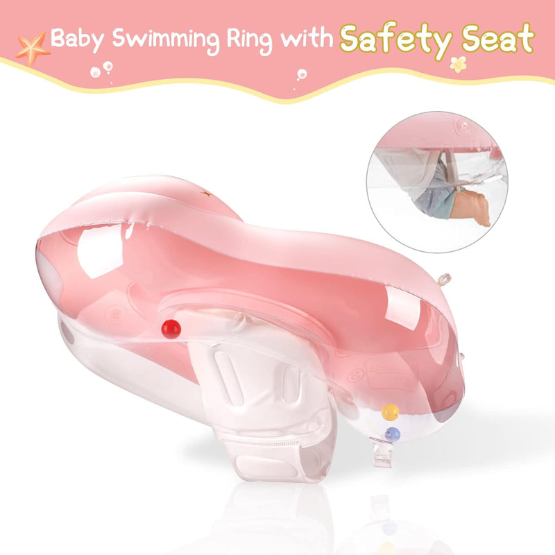 WYRIAZA Schwimmring Baby, 2023 Schwimmhilfe Baby | Baby Schwimmring mit Sonnendach SPF 50+ | Rüsten