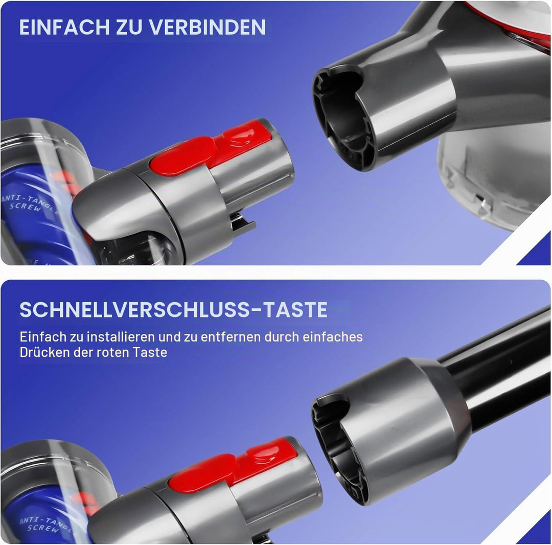 Mini Elektrobürste Haardüse kompatibel mit Dyson V7 V8 V10 V11 V15, Anti Verwicklungs Aufsatz Ersatz