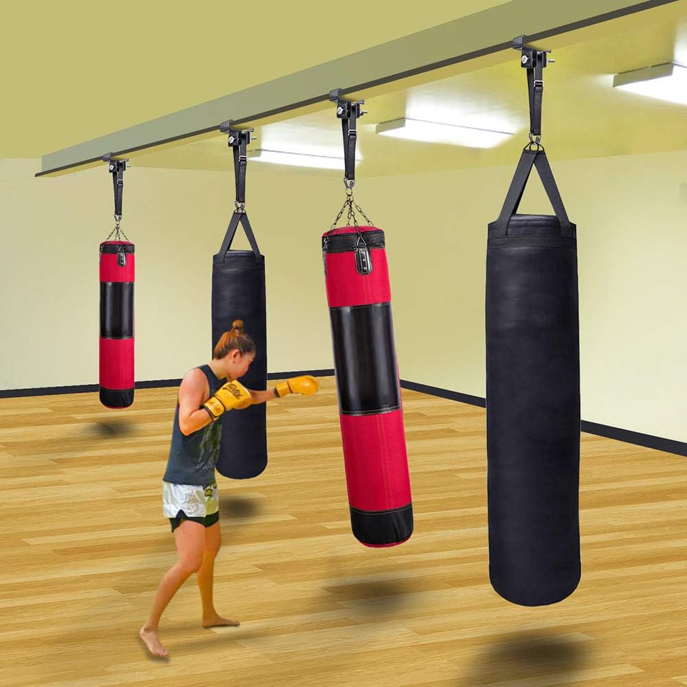 SELEWARE Steel I Beam Heavy Bag Hanger, Heavy Duty I-Beam Clamp Boxsack Halterung Boxsack Aufhängung