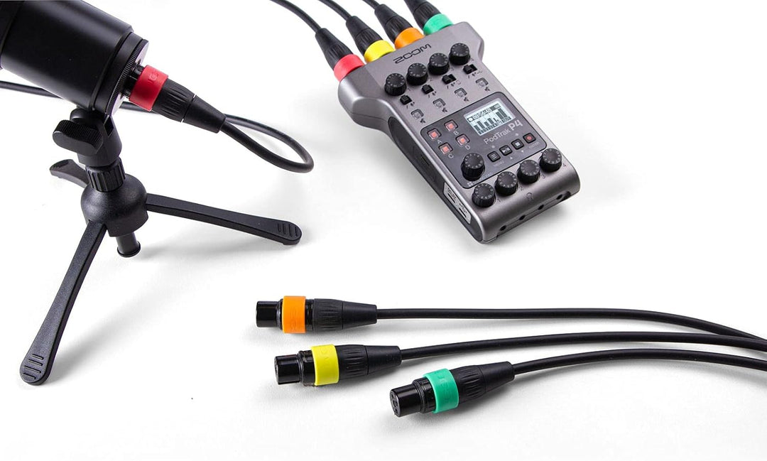Zoom XLR-4C/CP XLR Mic Cables with Color ID Rings