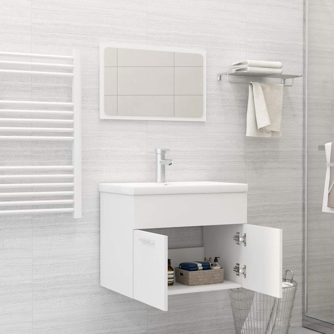 Tidyard 2-tlg.Badezimmerm?bel-Set Badm?bel-Set Waschtischunterschrank Schrank Bad-Unterschrank Mit 1