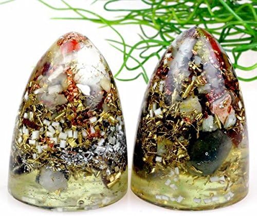 Panotophia 1 Stück Orpanit® HHG Cone „Akasha Light“ L I Orgonit I Schutz gegen EMF, 5G, HAARP, Funks