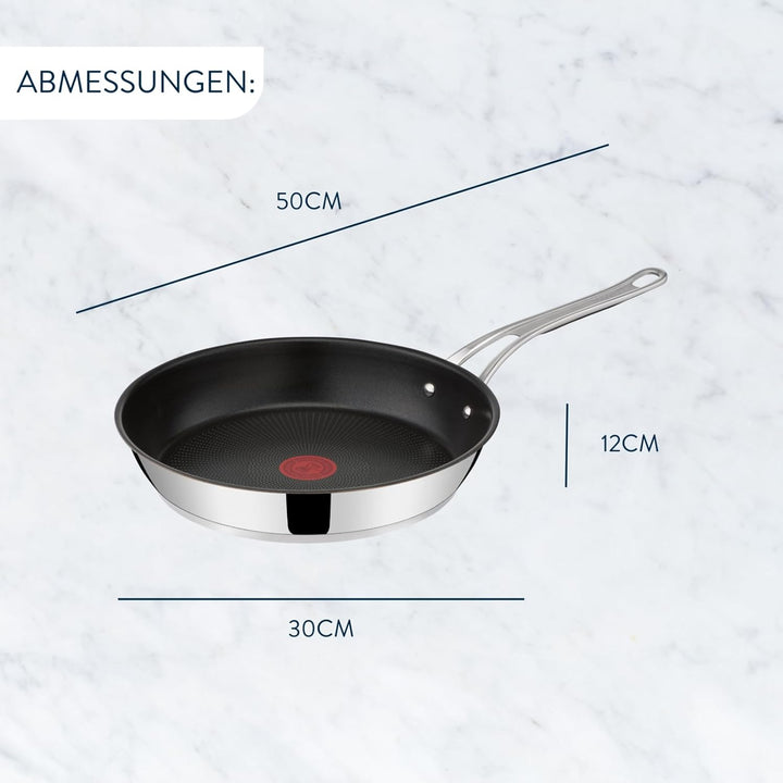 Tefal Jamie Oliver Cook's Classics Bratpfanne 28 cm, Pfanne Induktion, Antihaftversiegelung, Thermo-