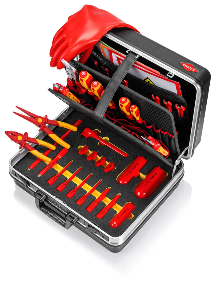KNIPEX Werkzeugkoffer "Basic" E-Mobilität 34-teilig 410 mm, 00 21 05 EV