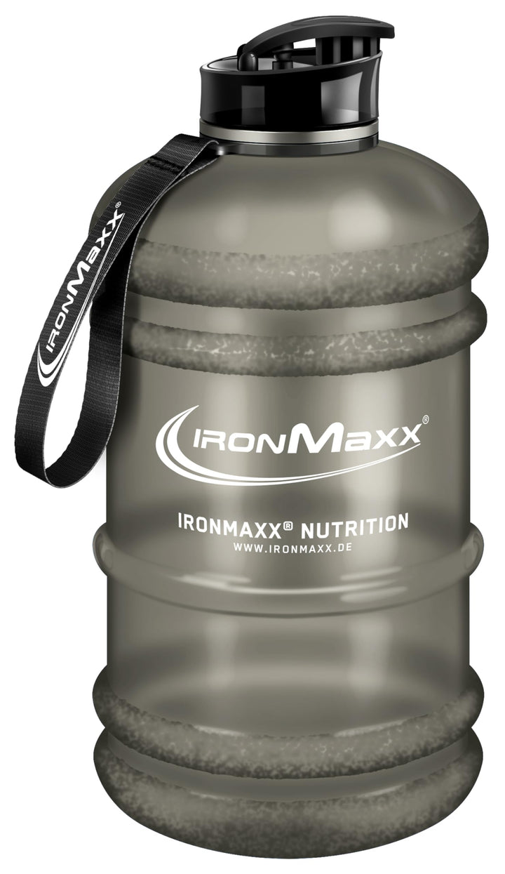 IronMaxx Water Gallon - Frosted Grey 2200ml | BPA & DEHP frei | auslaufsichere Trinkflasche mit Mess
