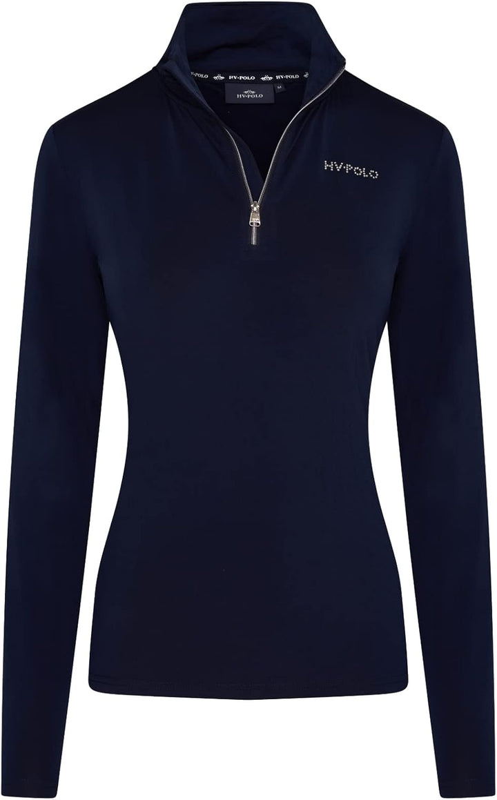 Damen Langarmshirt HVPLumi in 2 trendigen Farben L Navy, L Navy