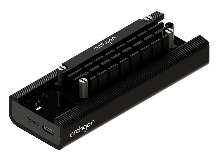 Archgon MSD-3100-1 Externes SSD Dock NVMe(PCIe)/SATA, Kompatibel mit M.2 2242/2260/2280 SSD, USB 3.2