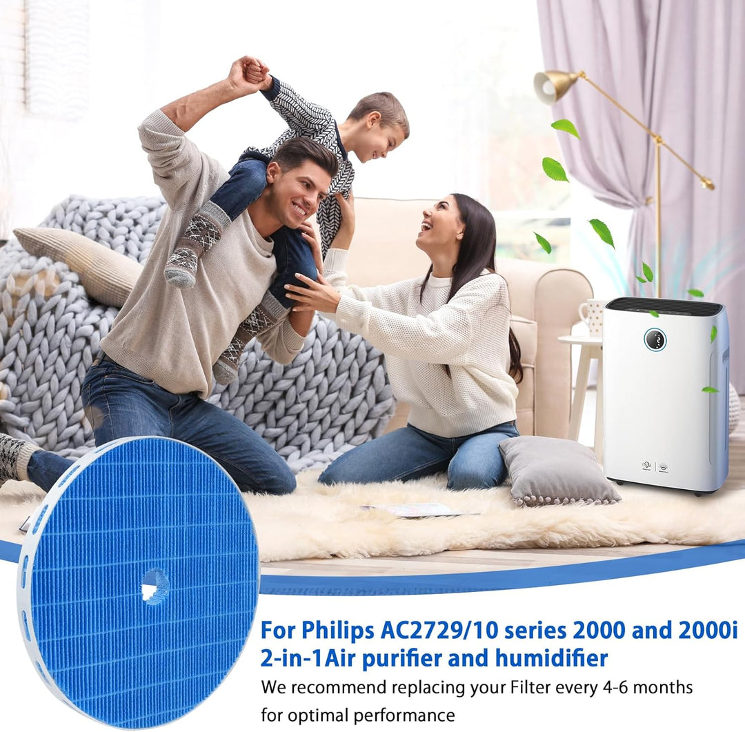 FY2425 Ersatzfilter Kompatibel mit Philips AC2729/10 Series 2000 und 2000i 2-in-1 Luftreiniger und L