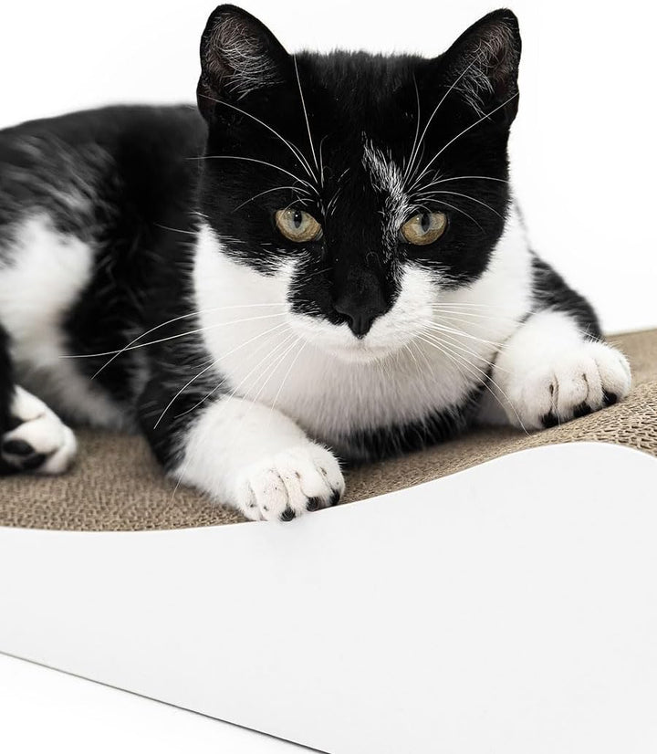 Petrebels Kratzpappe Lily 75, Katzen Kratzbrett aus sehr stabilem Karton, Kratzkarton 75 x 31 x 13 c