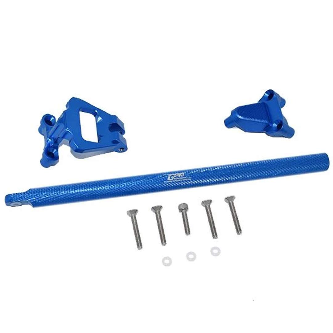 GPM Aluminium Chassis Verstärkung oben blau TRX Hoss