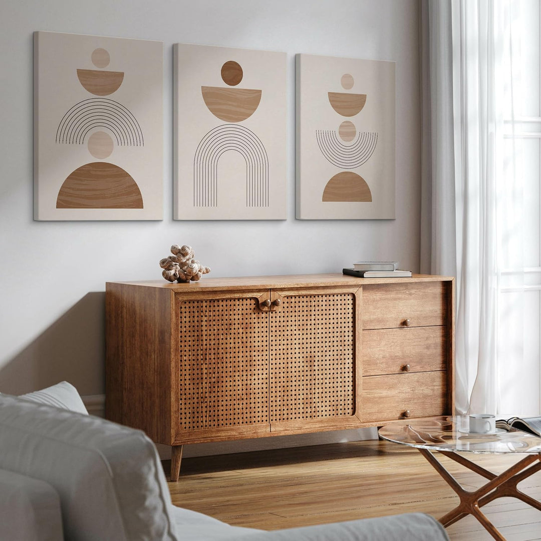 Muralo - Wandbilder Set - Leinwand Bilder Set Aufhängefertig - Bilder für Wohnzimmer Schlafzimmer -