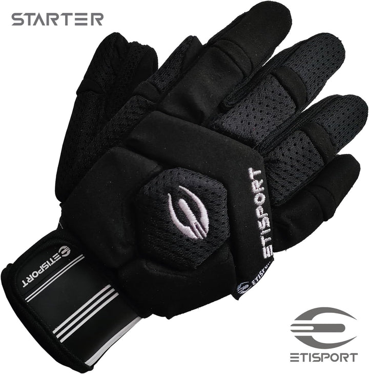 Schutzset, Handschuhe, Knieschützer, Schienbeinschützer für Rollhockey für Kinder Starter. Professio