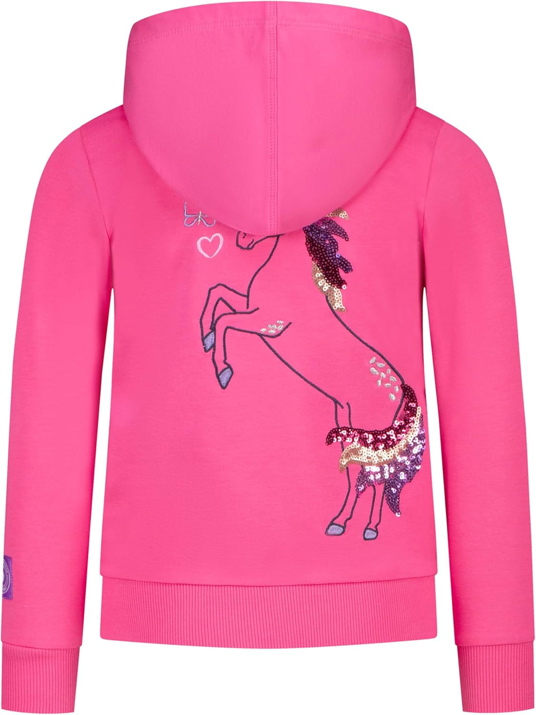 Salt and Pepper Mädchen Girls Sweat Jacket Horse Emb and Sequins Kapuzenpullover (1er Pack) 128-134