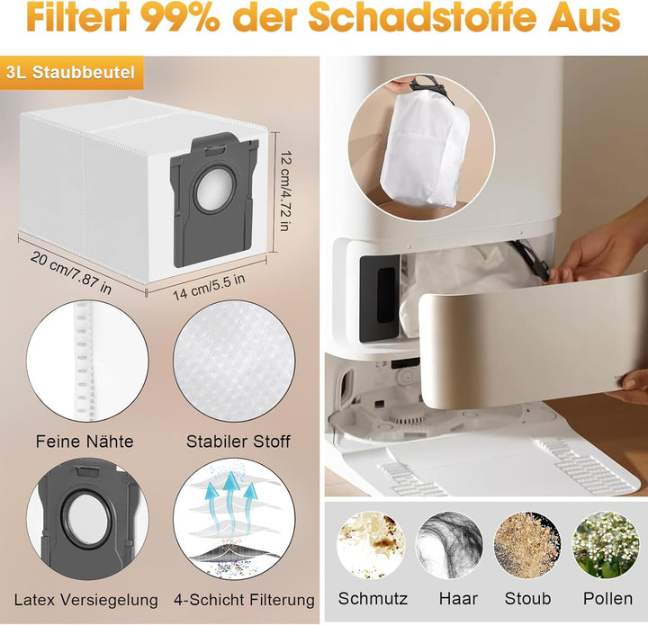 L40s Pro Ultra Zubehör für Dreame X50 Ultra Complete / L40s Pro Ultra / L50 Pro Ultra / X50 Master E