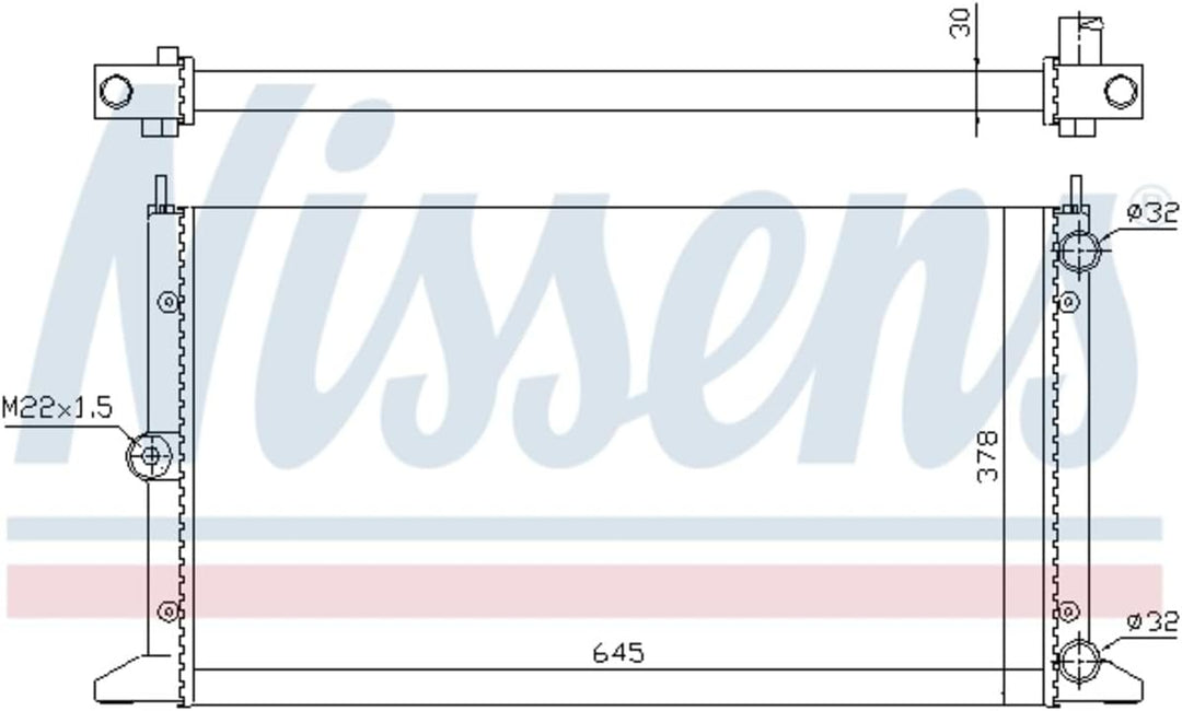 Nissens 63991 Kühler, Motorkühlung