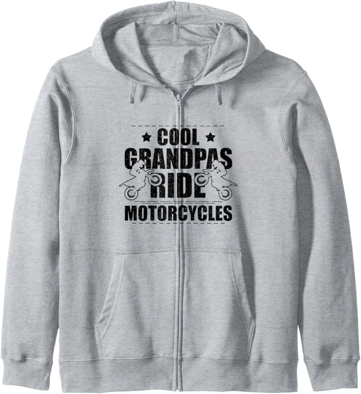 Cool Grandpas Ride Motorcycles Bike Riding Grandpa Biker Kapuzenjacke
