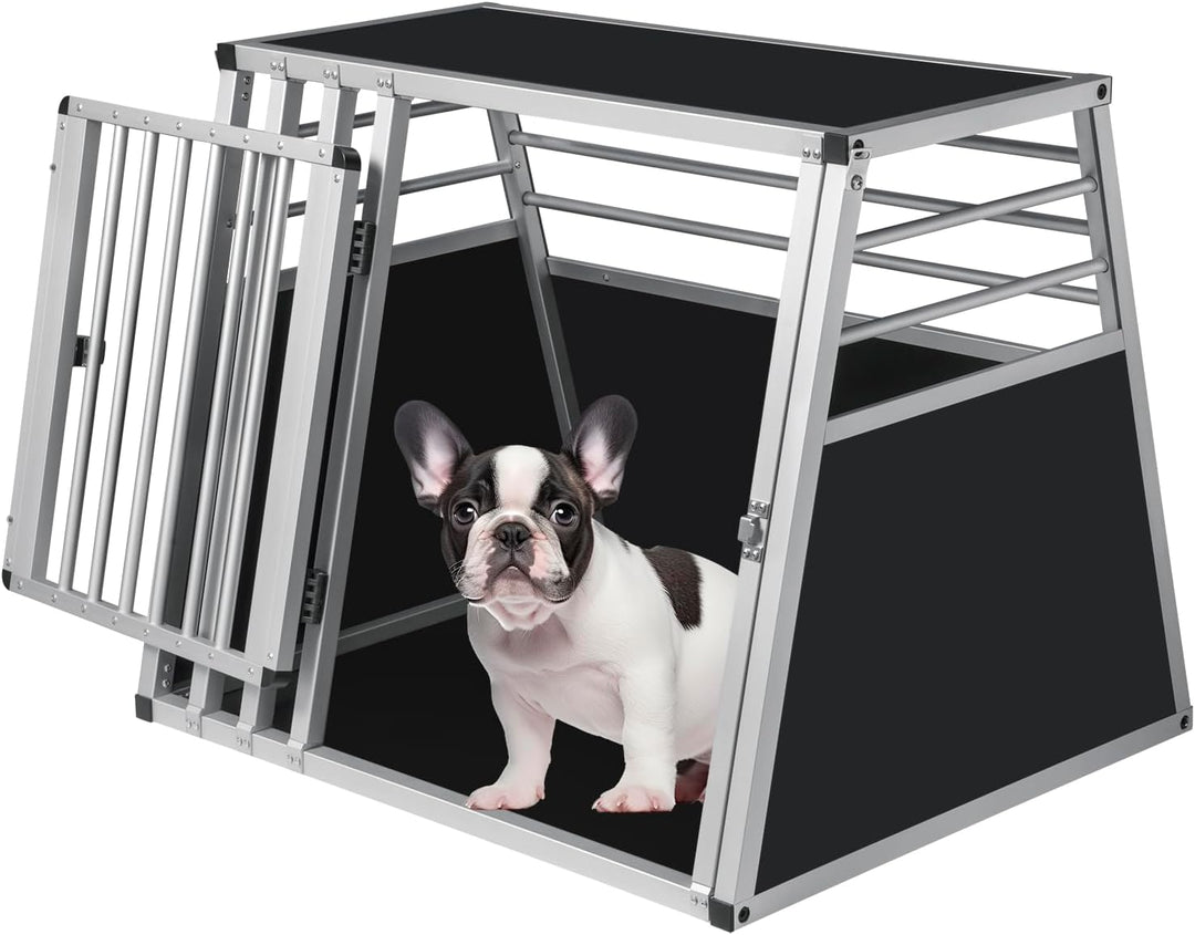 EUGAD Hundetransportbox Alu Hundebox Reisebox Autobox für grosse Hunde Husky Samojede Weimaraner Bor