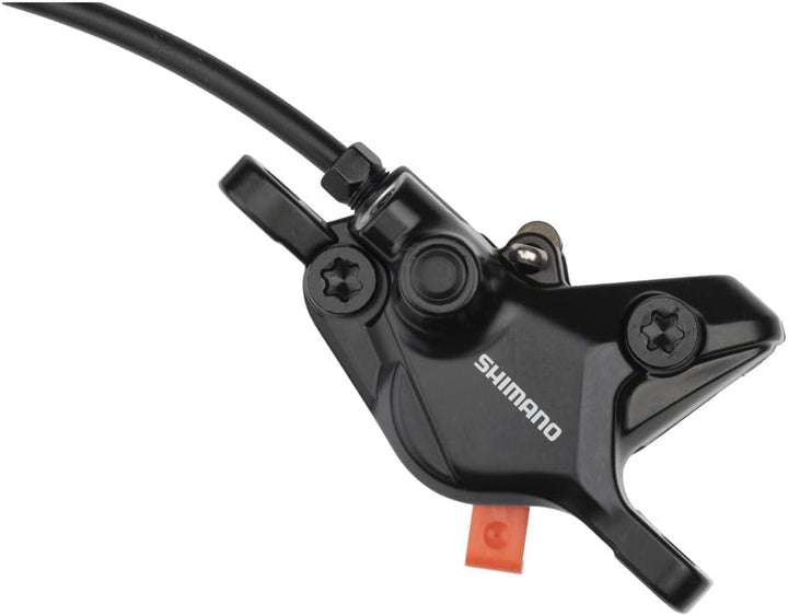 SHIMANO Deore BL-M4100/BR-MT410 Disc Brake and Lever - Front, Hydraulic, Resin Pads, Gray Schwarz Fr