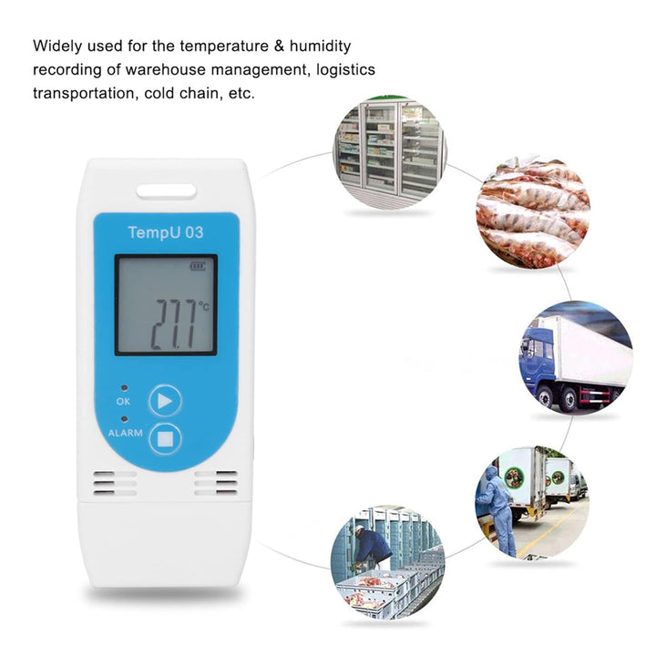 LCD-USB-Datenlogger für Temperatur und Luftfeuchtigkeit PDF GSP Datalogger Recorder Datenerfassung f