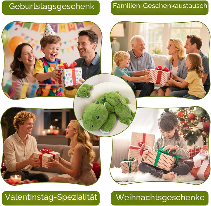 SQEQE Gewichtetes Dinosaurier Kuscheltier, Weiches Dino Plüschtier Kuscheltierkissen mit Gewicht, Cu