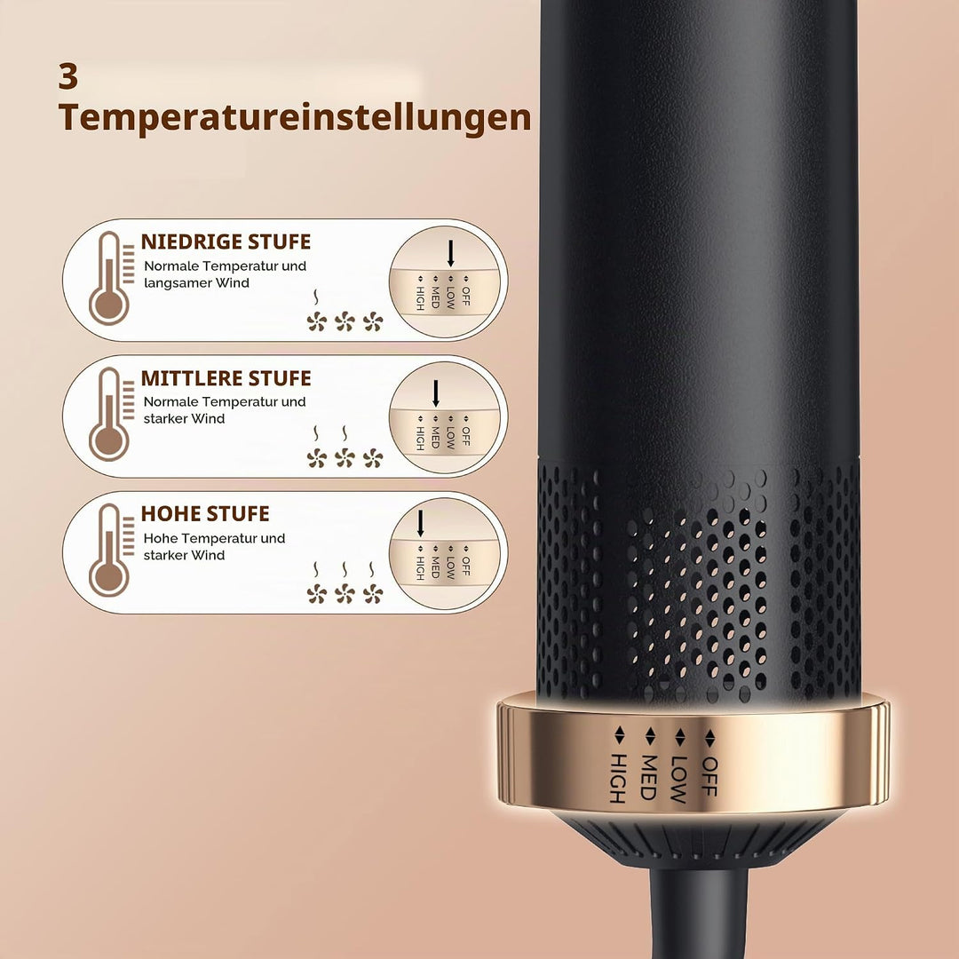 Pro Air Brush 5 in 1 Haarstyler Hairstyler Warmluftbürste 5 in 1 Atopskins Airbrush 5 In 1 Air Style