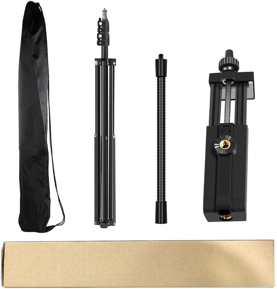 Handy Stativ Ringlichter Stativ, Verstellbarer Handy Video Ständer für iPhone Kamera, Videoaufnahme,