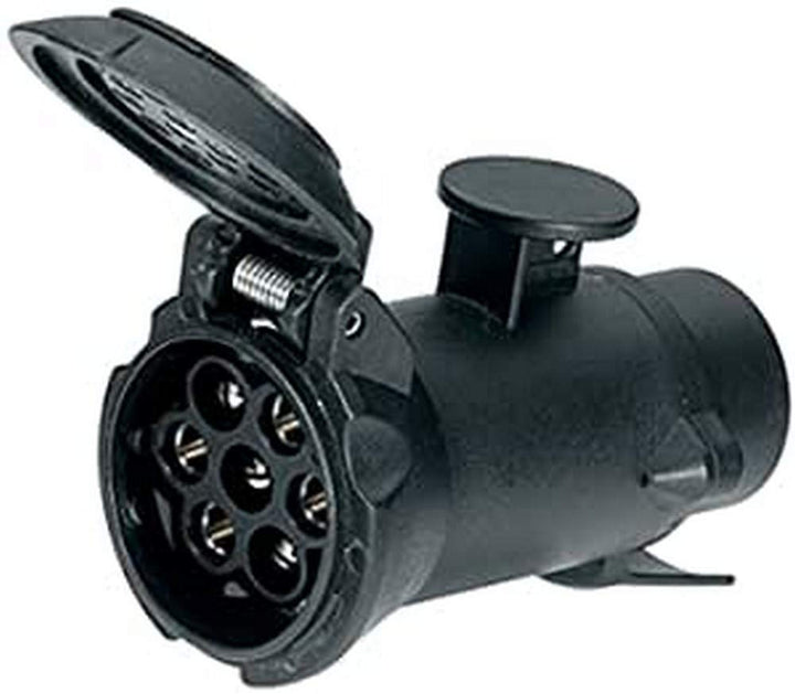 HELLA 8JA 008 981-001 Adapter, Steckdose - 12V - von 7-polig auf 13-polig - Länge: 101mm 7-pol Steck