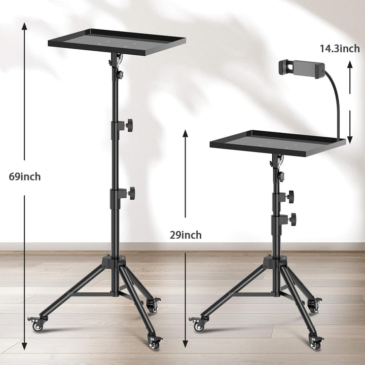Beamer Ständer Projektor Halterung Projektor Stativ Ständer, Universal Laptop Stativ, Faltbarer Bode
