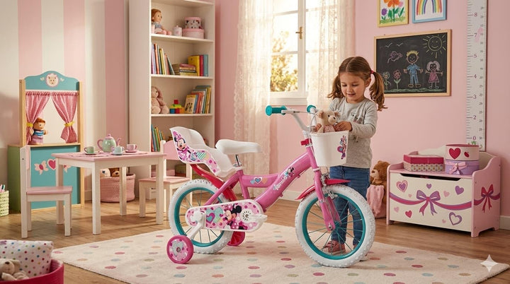 Toimsa Jugend Unisex Fahrrad Minnie Huffy 14" 4-6 Jahre 14613, bunt, años