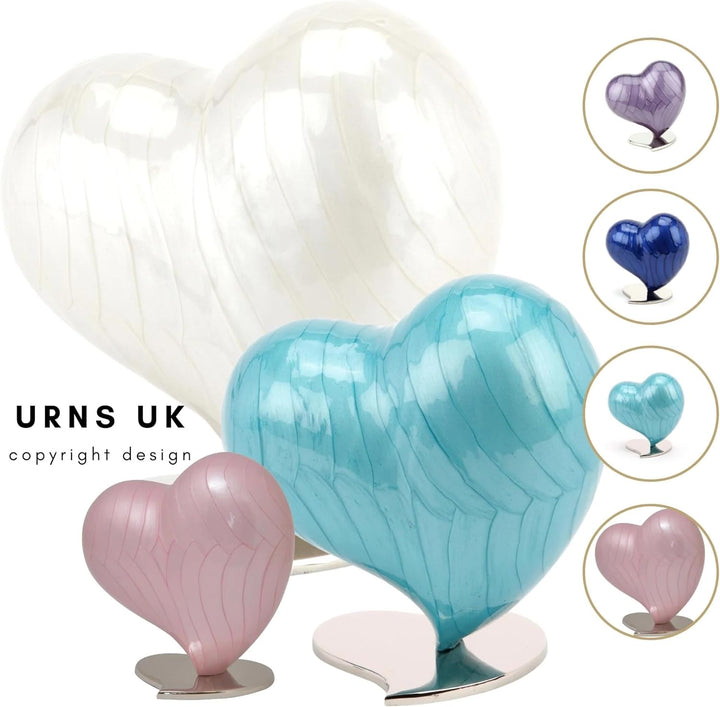 Urns UK Asche Urne, Herz, gross, Watford Saphir Watford Sapphire, Watford Sapphire