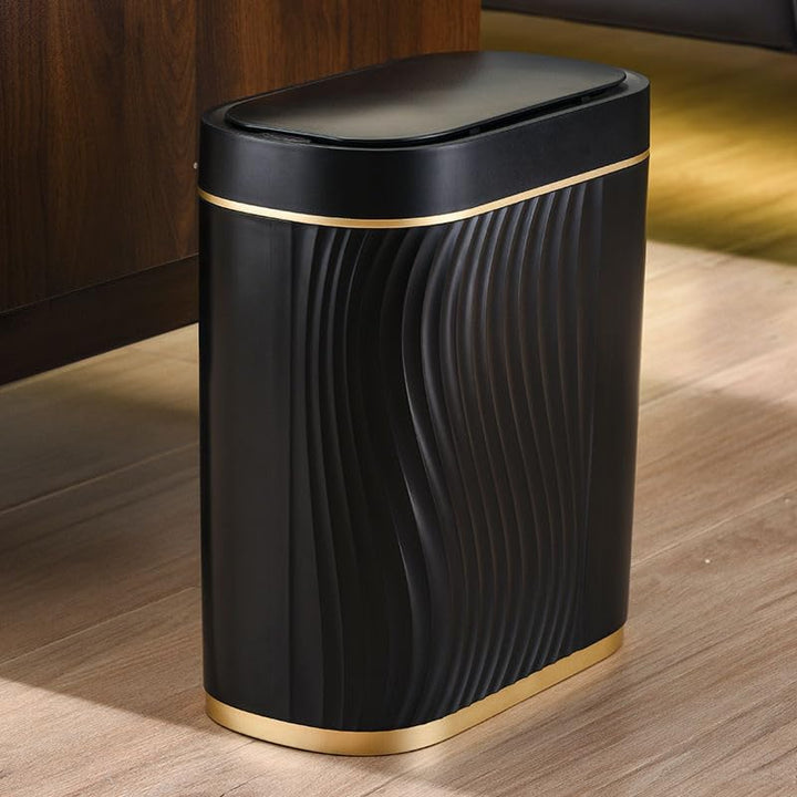 Schwarz 8L Automatischer Mülleimer Elektrisch mit Sensor - Badezimmer Mülleimer, Mülleimer Küche, Ge