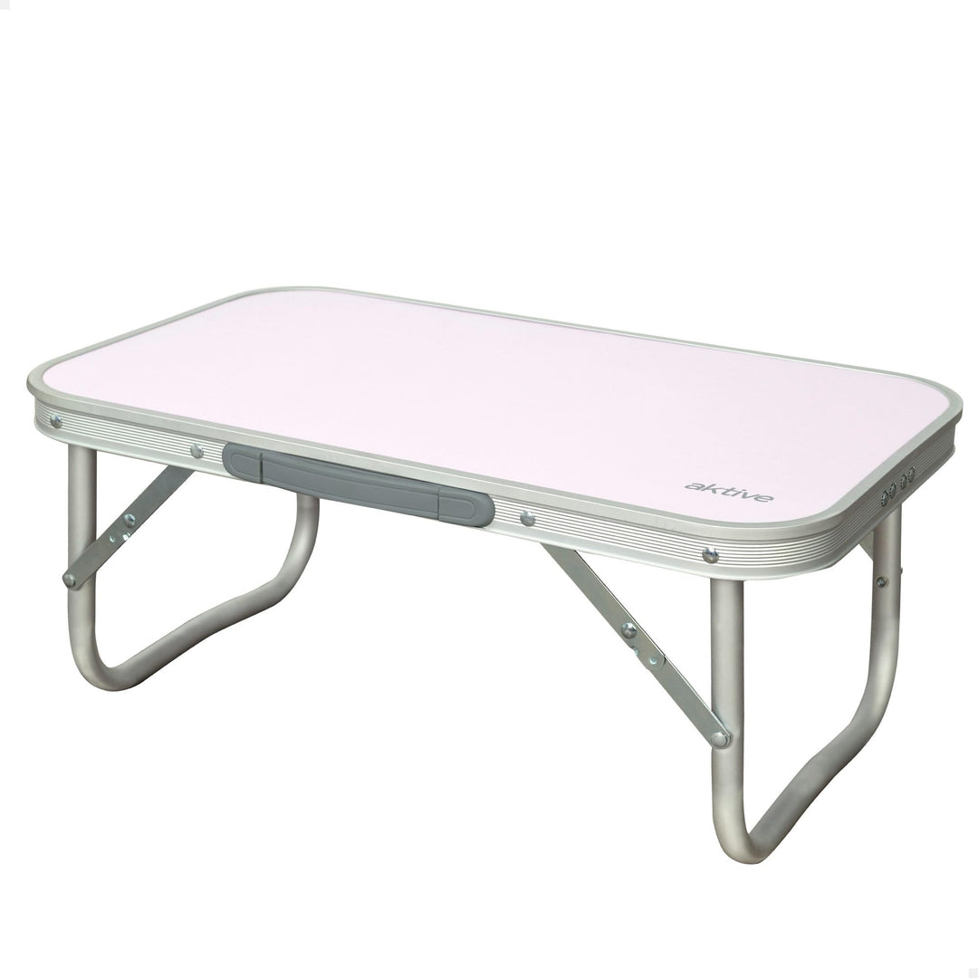 Aktive 52869 - Klappbarer Strandtisch, Couchtisch, Strandtisch, 56 x 34 x 24 cm, Farbe Rosa, Gestell