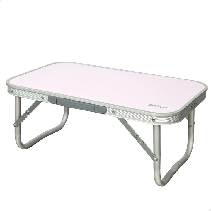 Aktive 52869 - Klappbarer Strandtisch, Couchtisch, Strandtisch, 56 x 34 x 24 cm, Farbe Rosa, Gestell